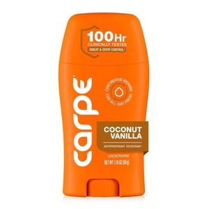 Carpe Underarm Antiperspirant Deodorant Coconut Vanilla 100Hr Sweat Control